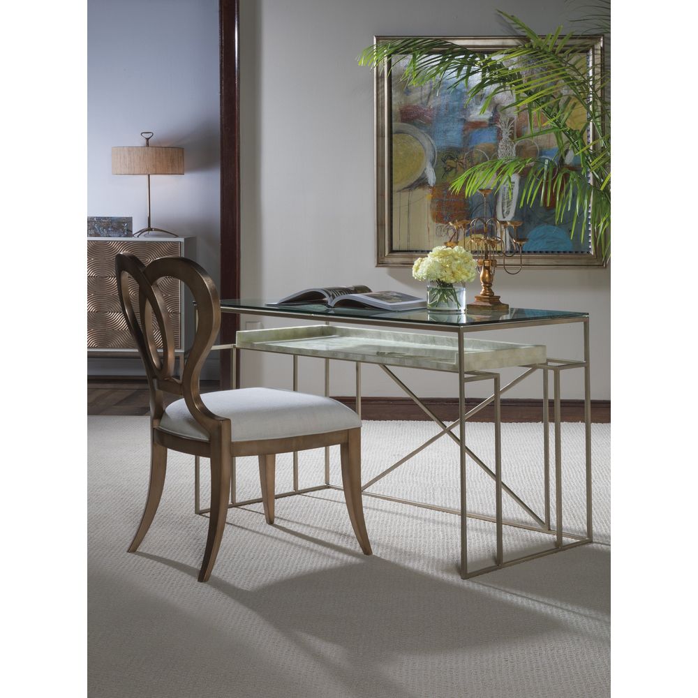 Desks Cumulus Capiz Writing Table - Champagne