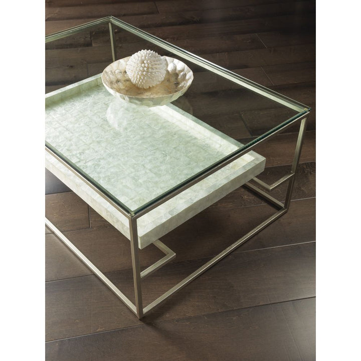 Coffee Tables Cumulus Capiz Rectangular Cocktail Table - Champagne