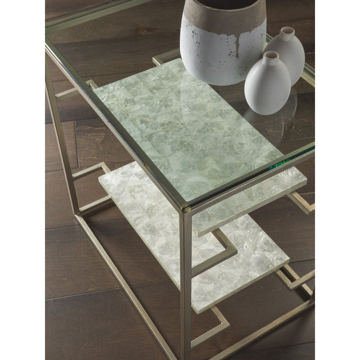 Side Tables Cumulus Capiz Tier Table - Champagne