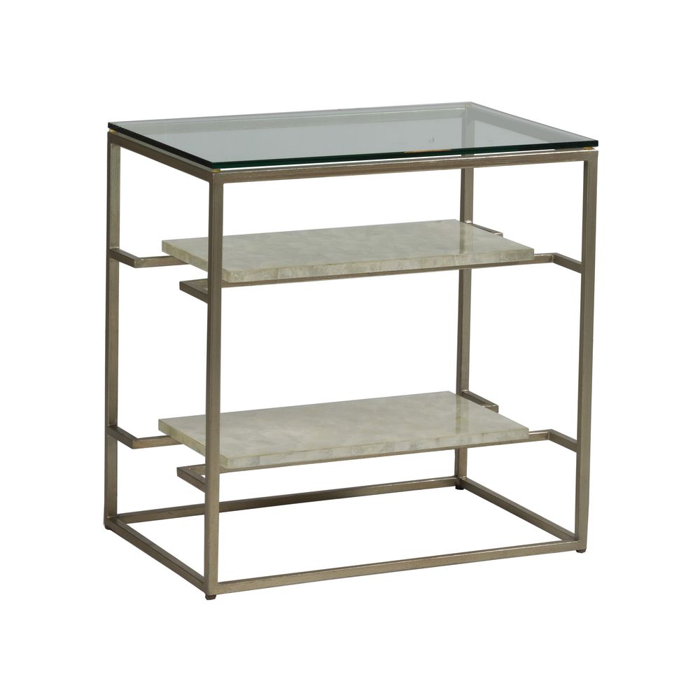 Side Tables Cumulus Capiz Tier Table - Champagne