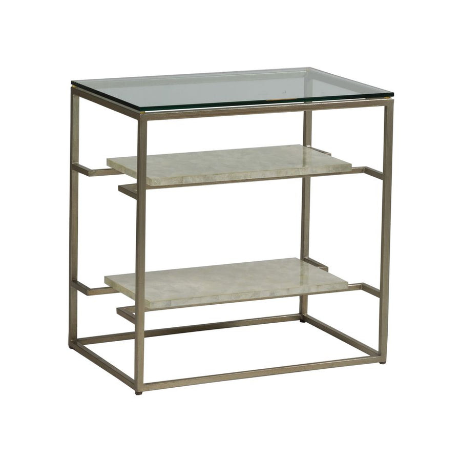 Side Tables Cumulus Capiz Tier Table - Champagne