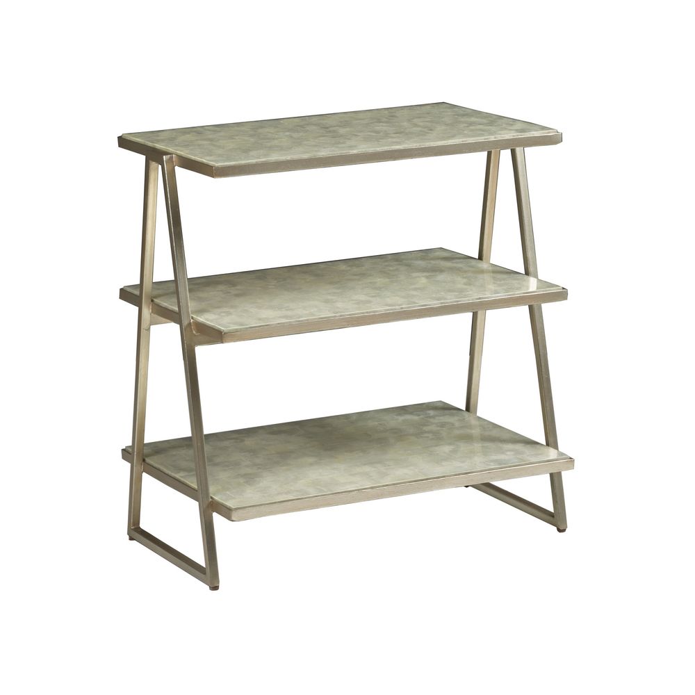 Side Tables Cumulus Capiz Triangular Tier Table - Champagne
