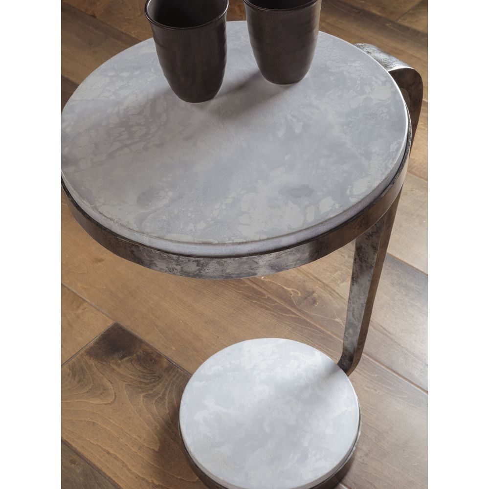 Side Tables Otto Round Spot Table - Natural Iron