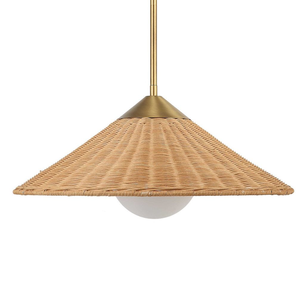Phuvinh - 1 Light Rattan - Shade Pendant-Uttermost-UTTM-21590-Pendants-1-France and Son