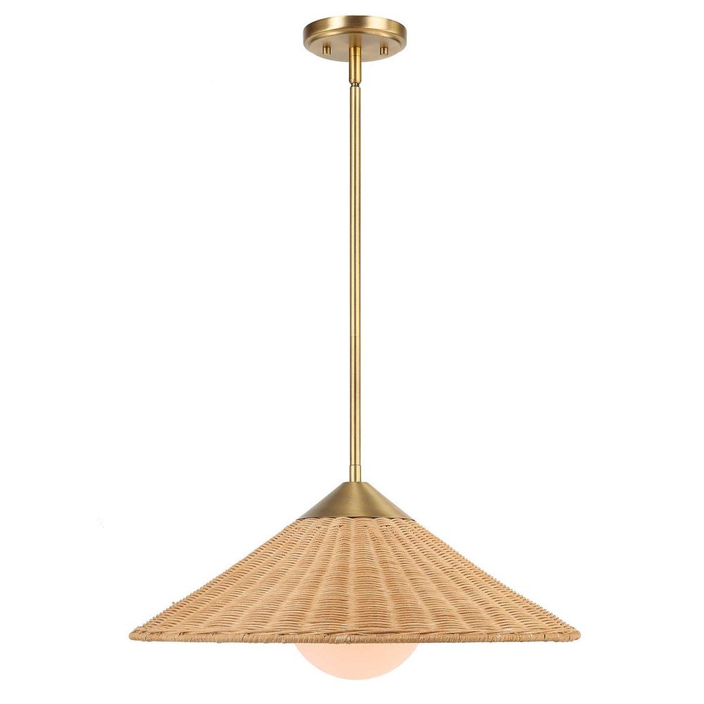 Phuvinh - 1 Light Rattan - Shade Pendant-Uttermost-UTTM-21590-Pendants-2-France and Son