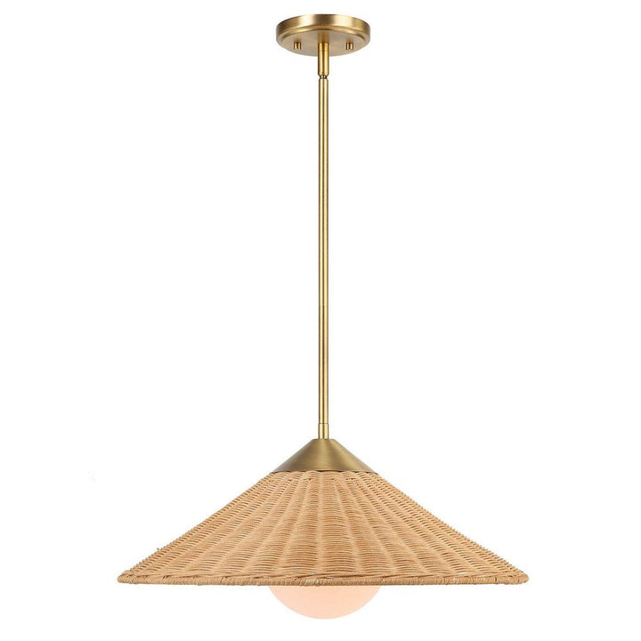 Phuvinh - 1 Light Rattan - Shade Pendant-Uttermost-UTTM-21590-Pendants-2-France and Son