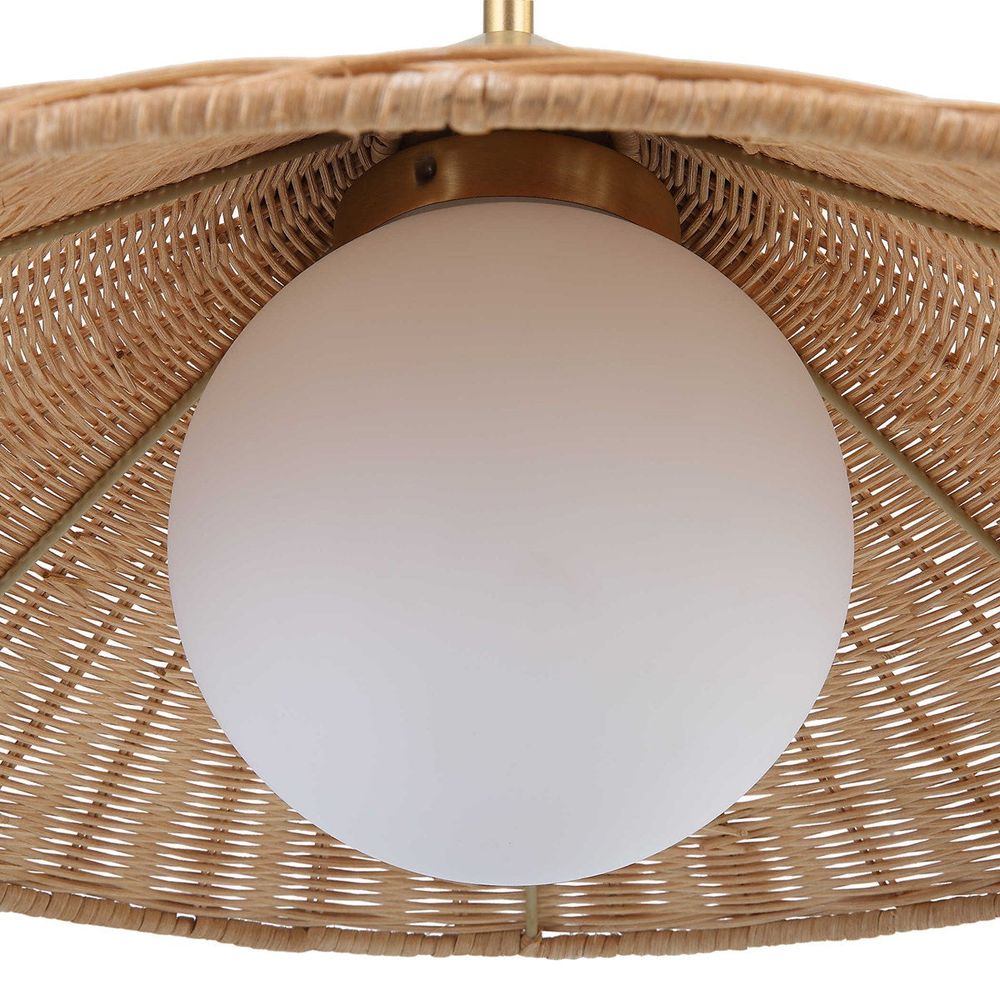 Phuvinh - 1 Light Rattan - Shade Pendant-Uttermost-UTTM-21590-Pendants-3-France and Son