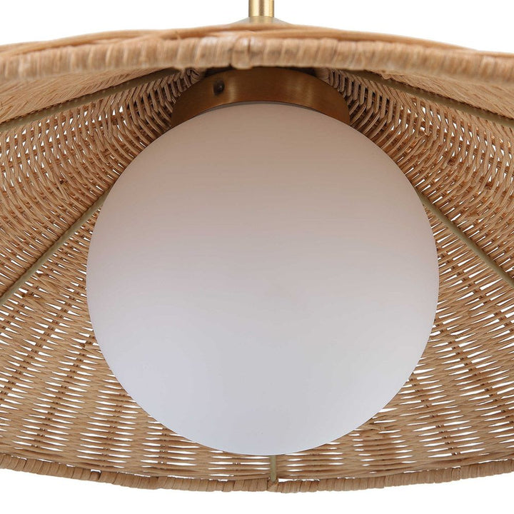 Phuvinh - 1 Light Rattan - Shade Pendant-Uttermost-UTTM-21590-Pendants-3-France and Son
