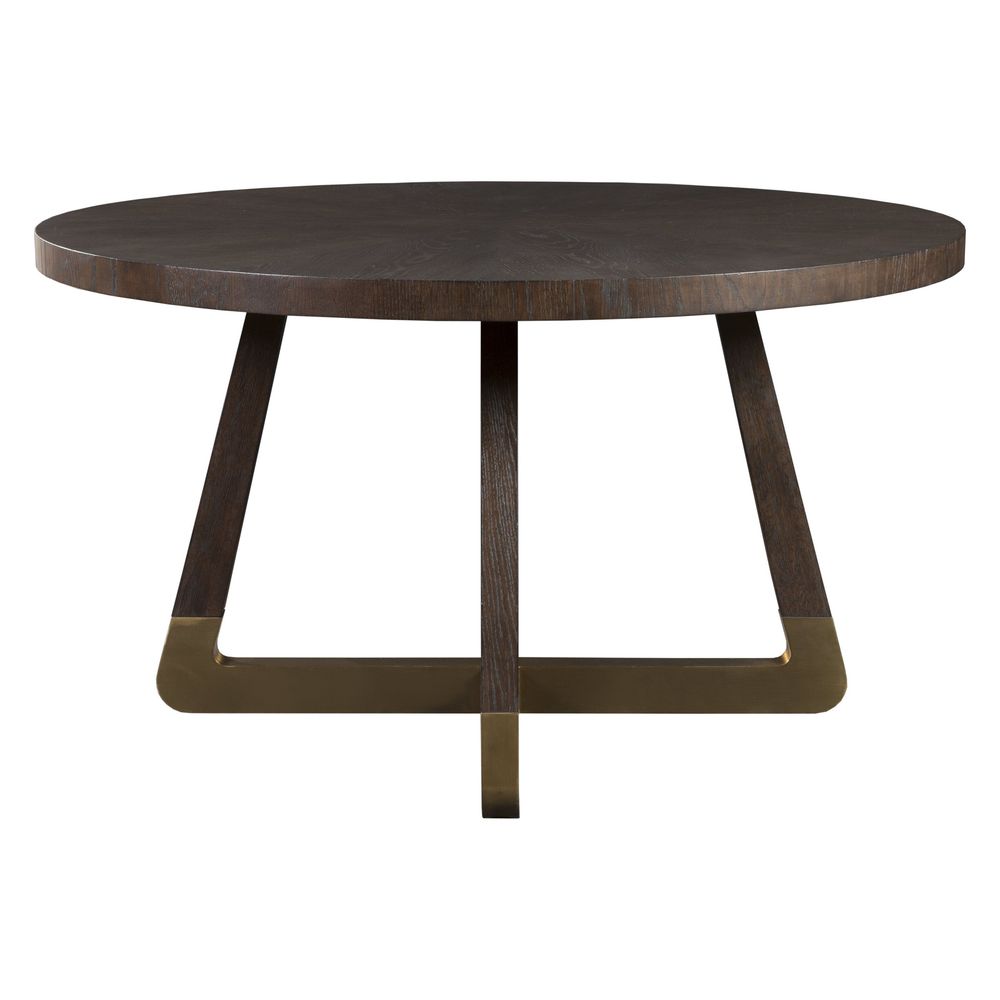 Verbatim Round Dining Table - Dark Brown