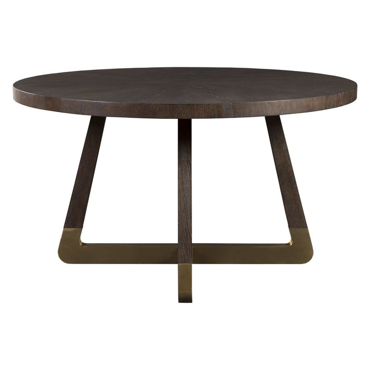 Verbatim Round Dining Table - Dark Brown
