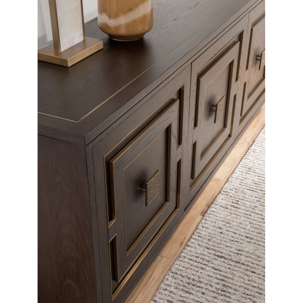 TV Stands & Media Consoles Verbatim Long Media Console - Dark Brown