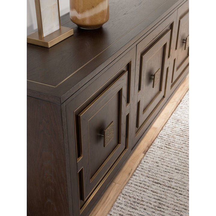 TV Stands & Media Consoles Verbatim Long Media Console - Dark Brown