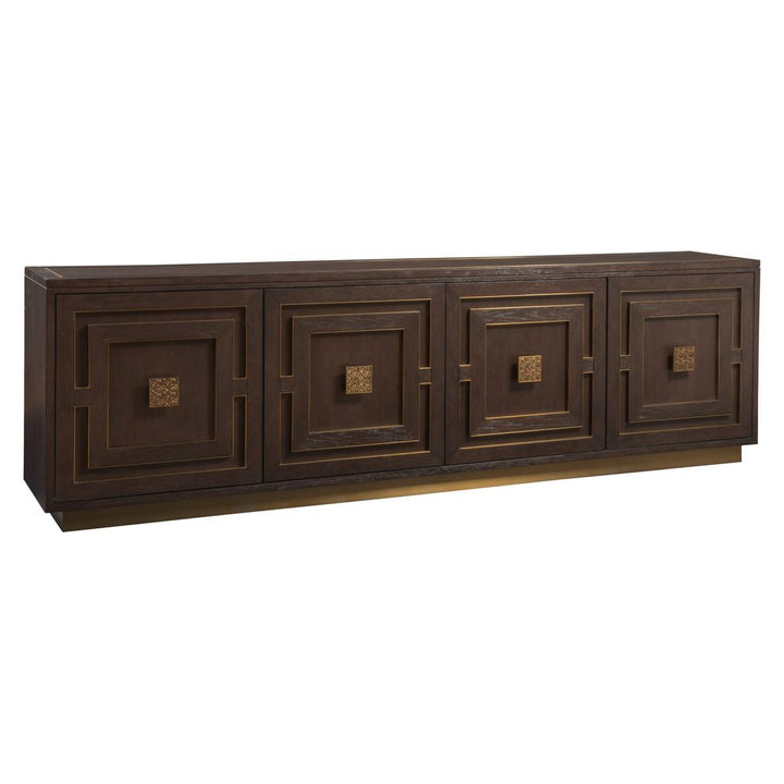 TV Stands & Media Consoles Verbatim Long Media Console - Dark Brown