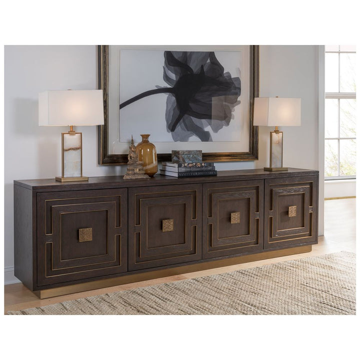 TV Stands & Media Consoles Verbatim Long Media Console - Dark Brown