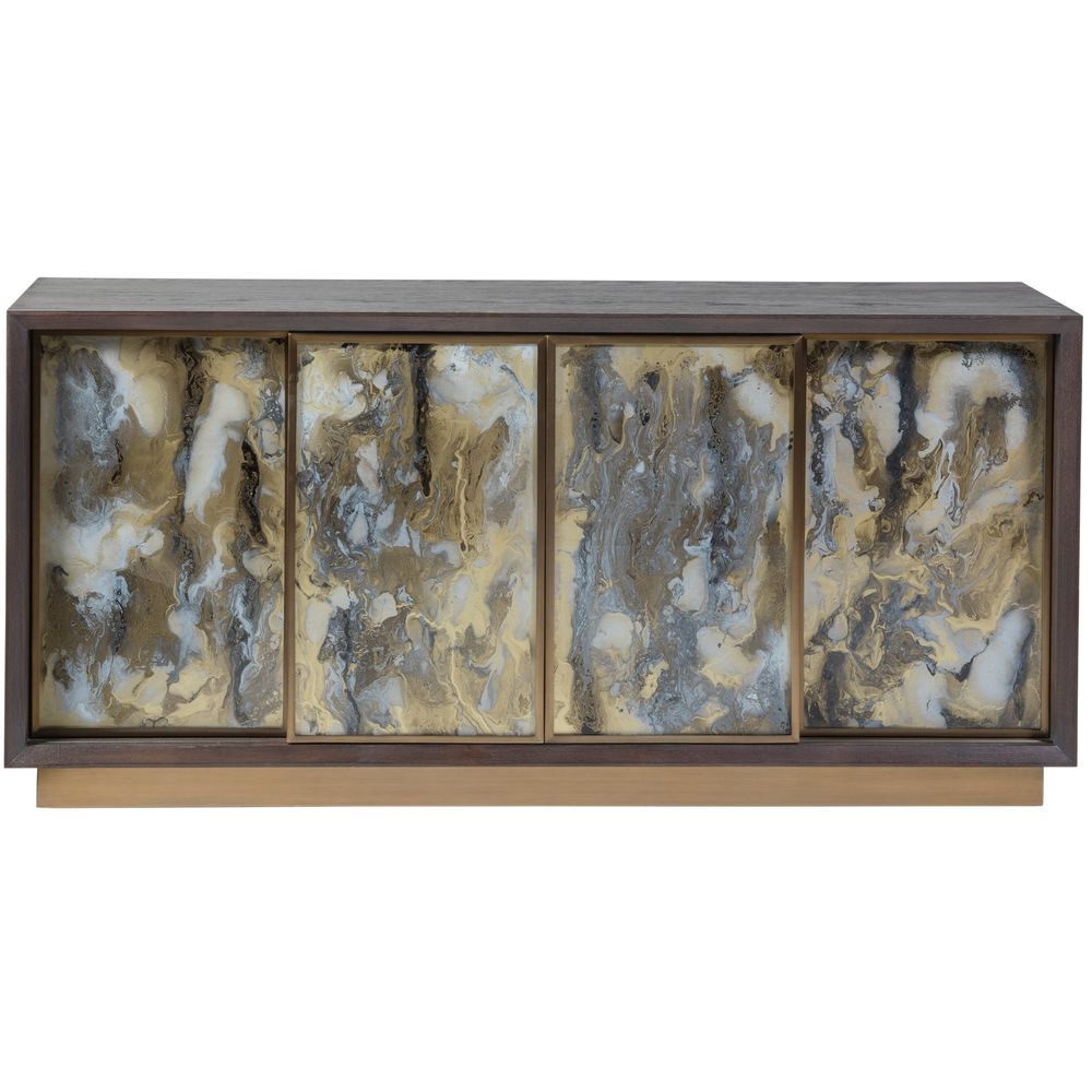 TV Stands & Media Consoles Verbatim Media Console - Eglomise Panels