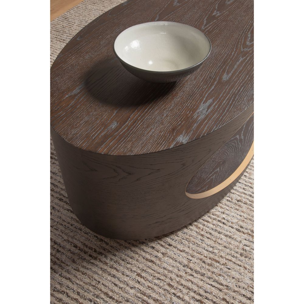 Verbatim Oval Cocktail Table - Dark Brown