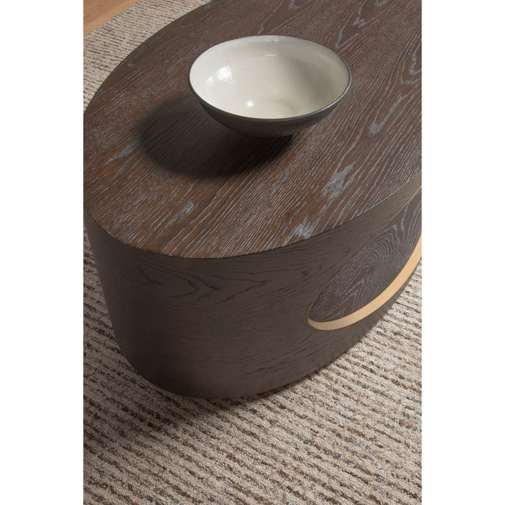 Verbatim Oval Cocktail Table - Dark Brown