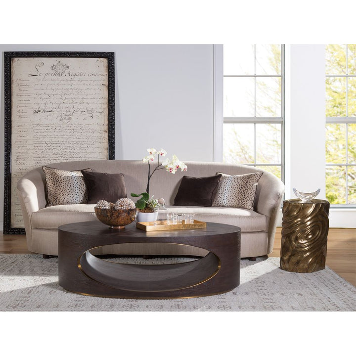 Coffee Tables Verbatim Oval Cocktail Table - Dark Brown
