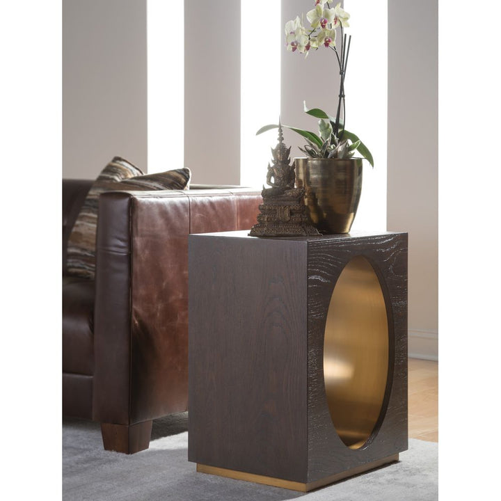 Side Tables Verbatim Rectangular End Table - Dark Brown