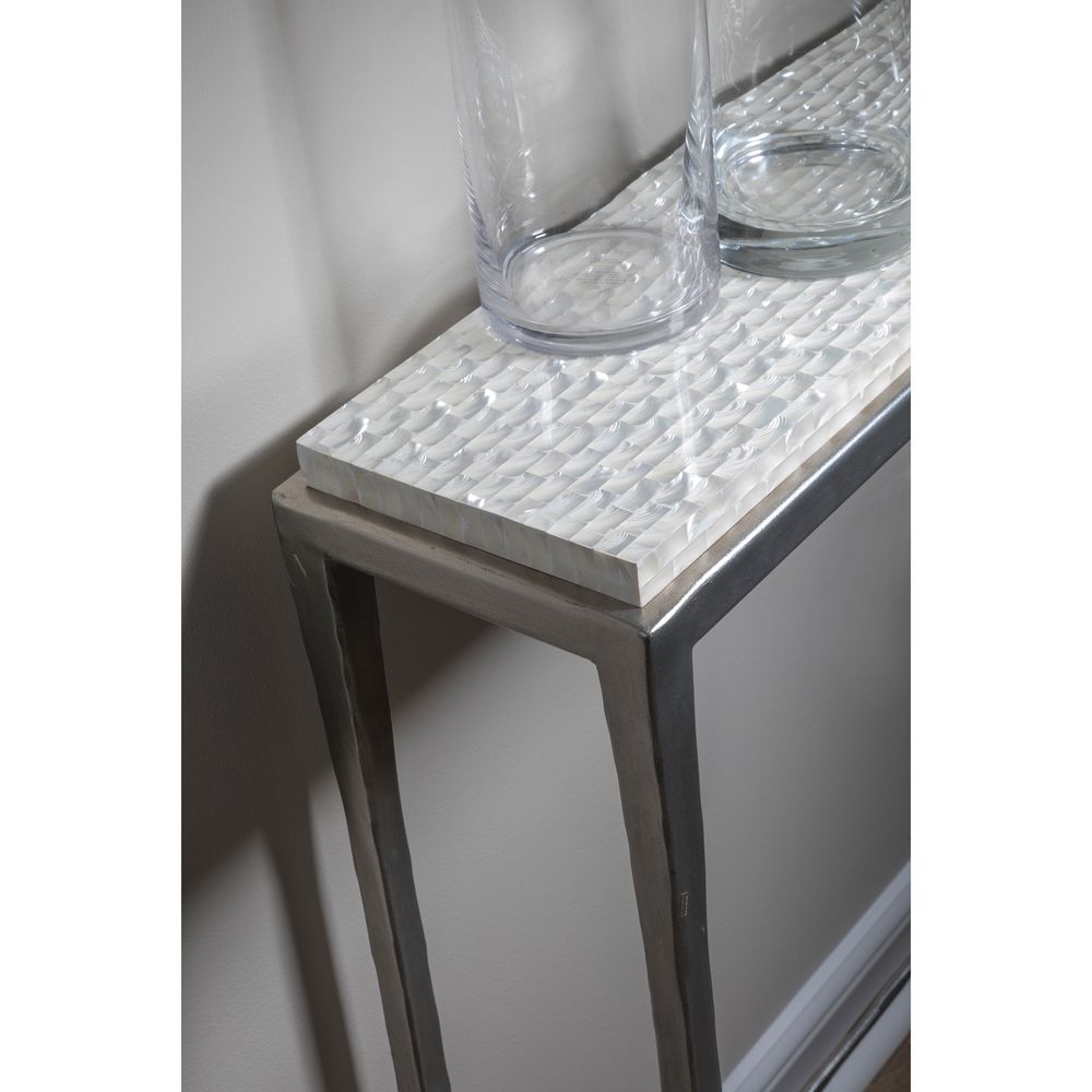 Console Tables Brilliante Shallow Console - Silver Foil
