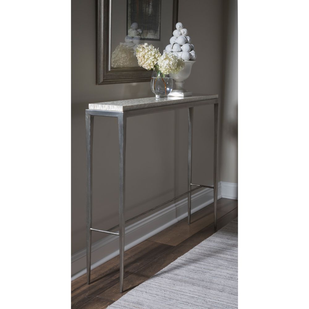 Console Tables Brilliante Shallow Console - Silver Foil