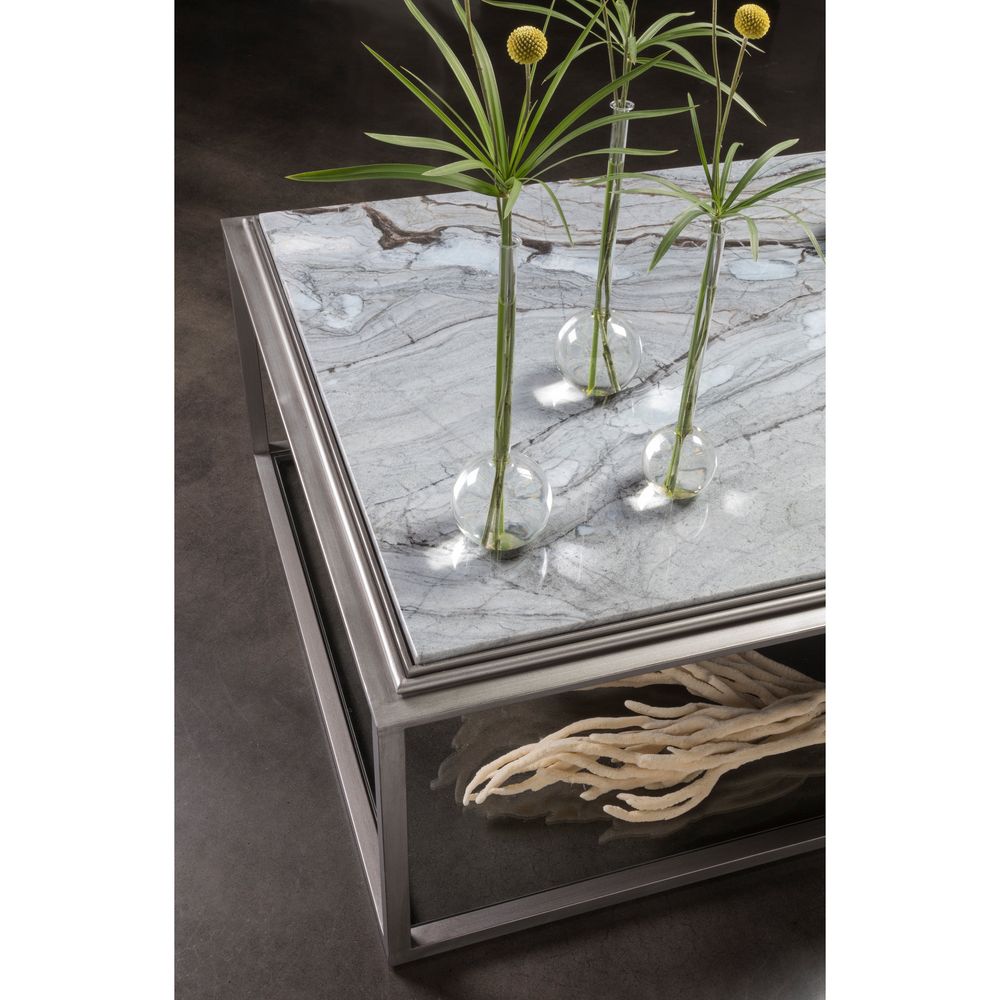 Coffee Tables Treville Rectangular Cocktail Table - Silver Leaf