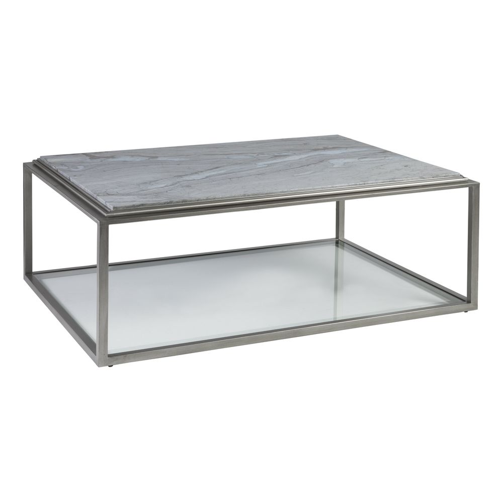 Coffee Tables Treville Rectangular Cocktail Table - Silver Leaf
