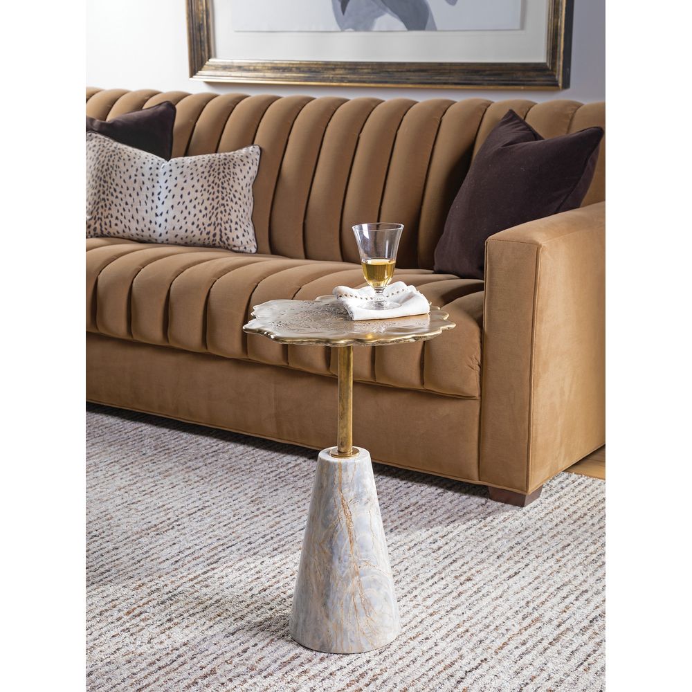 Side Tables Moriarty Round Spot Table - Zinc