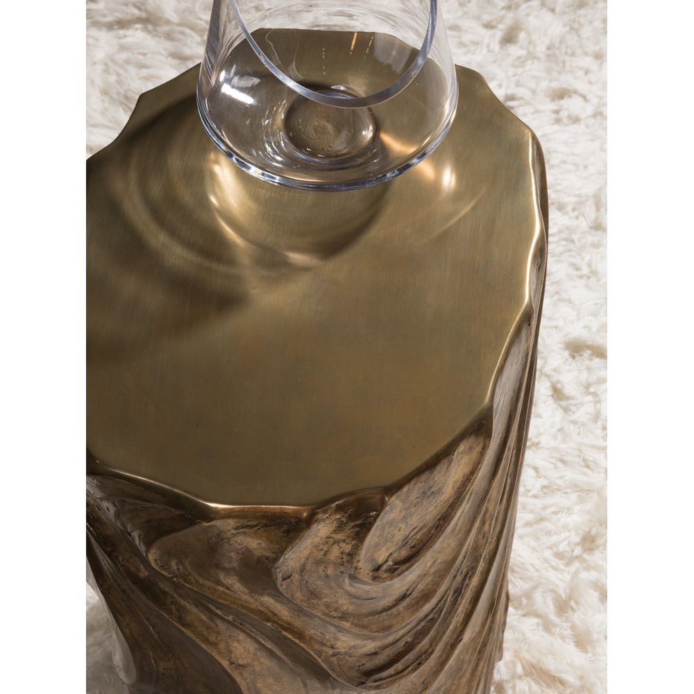 Side Tables Catalan Oval Drum Table - Bronze