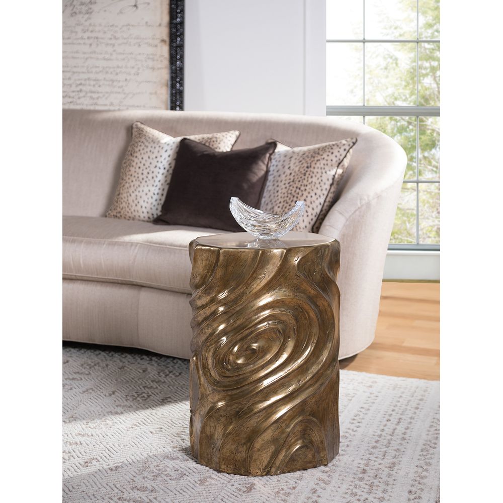 Side Tables Catalan Oval Drum Table - Bronze