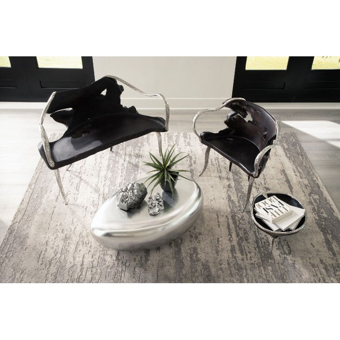 Graven Table Top Bowl - Black and Stainless Steel-Phillips Collection-PHIL-ID112791-Decorative Objects-3-France and Son