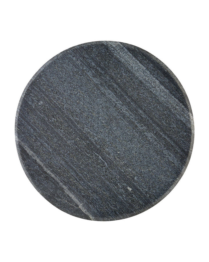 Side Tables Miles Black Marble Accent Table