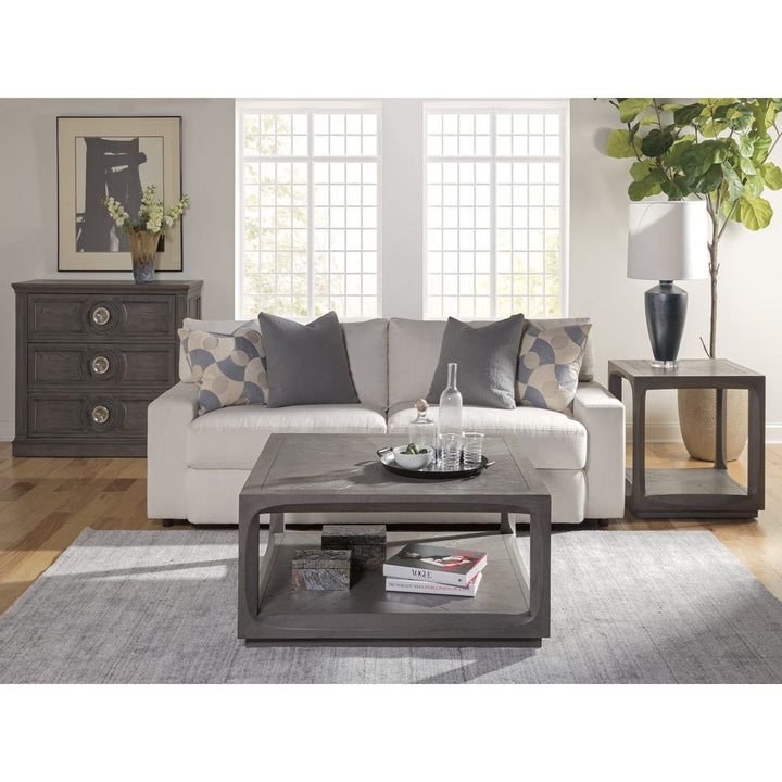 Side Tables Appellation Square End Table - Gray