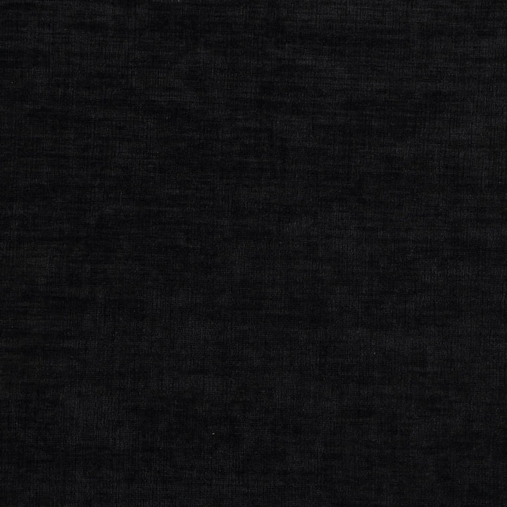 Edison Chenille Fabric Upholstered Bench — Black / Natural