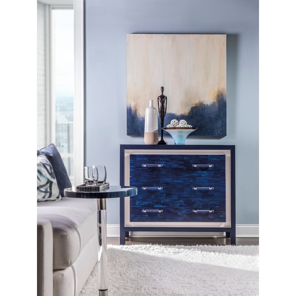 Cabinets & Curios Invicta Hall Chest - Navy Blue