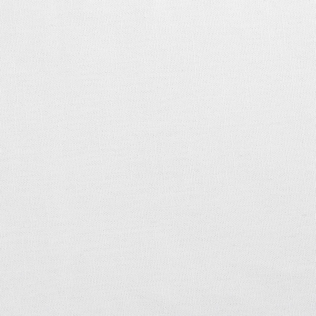 Axis Linen Textured Fabric Upholstered Bench — Cream / Powder Coated Antique Black