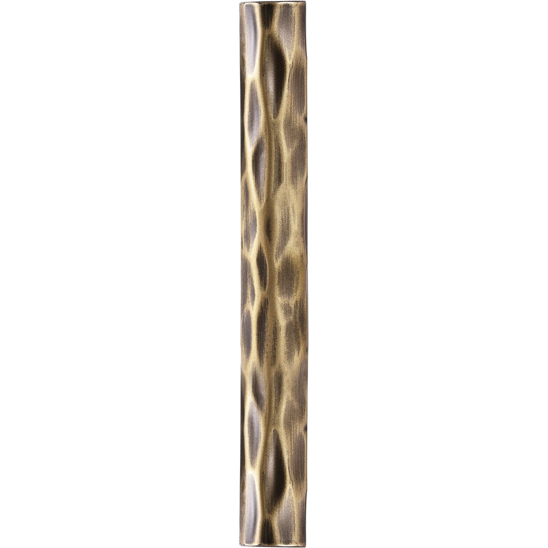 Axis Linen Textured Fabric Upholstered Bench — Cream / Powder Coated Brushed Brass