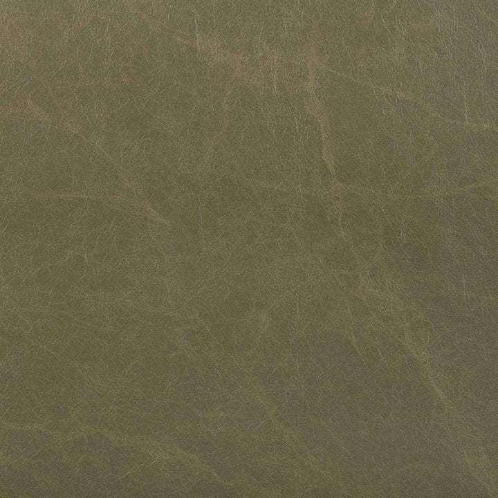 Delphine Vegan Leather Upholstered Bench — Olive / Brown