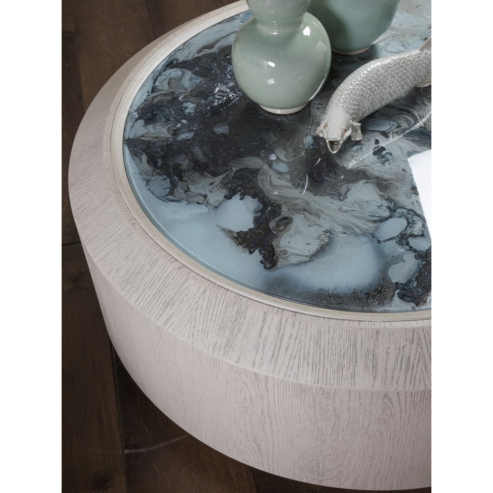 Coffee Tables Metaphor Round Cocktail Table - Timeworn White