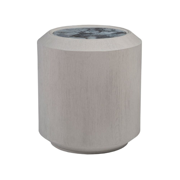 Side Tables Metaphor Round End Table - Timeworn White