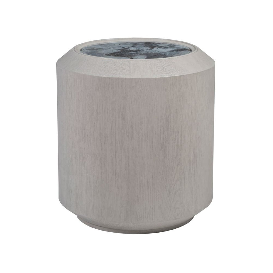 Side Tables Metaphor Round End Table - Timeworn White