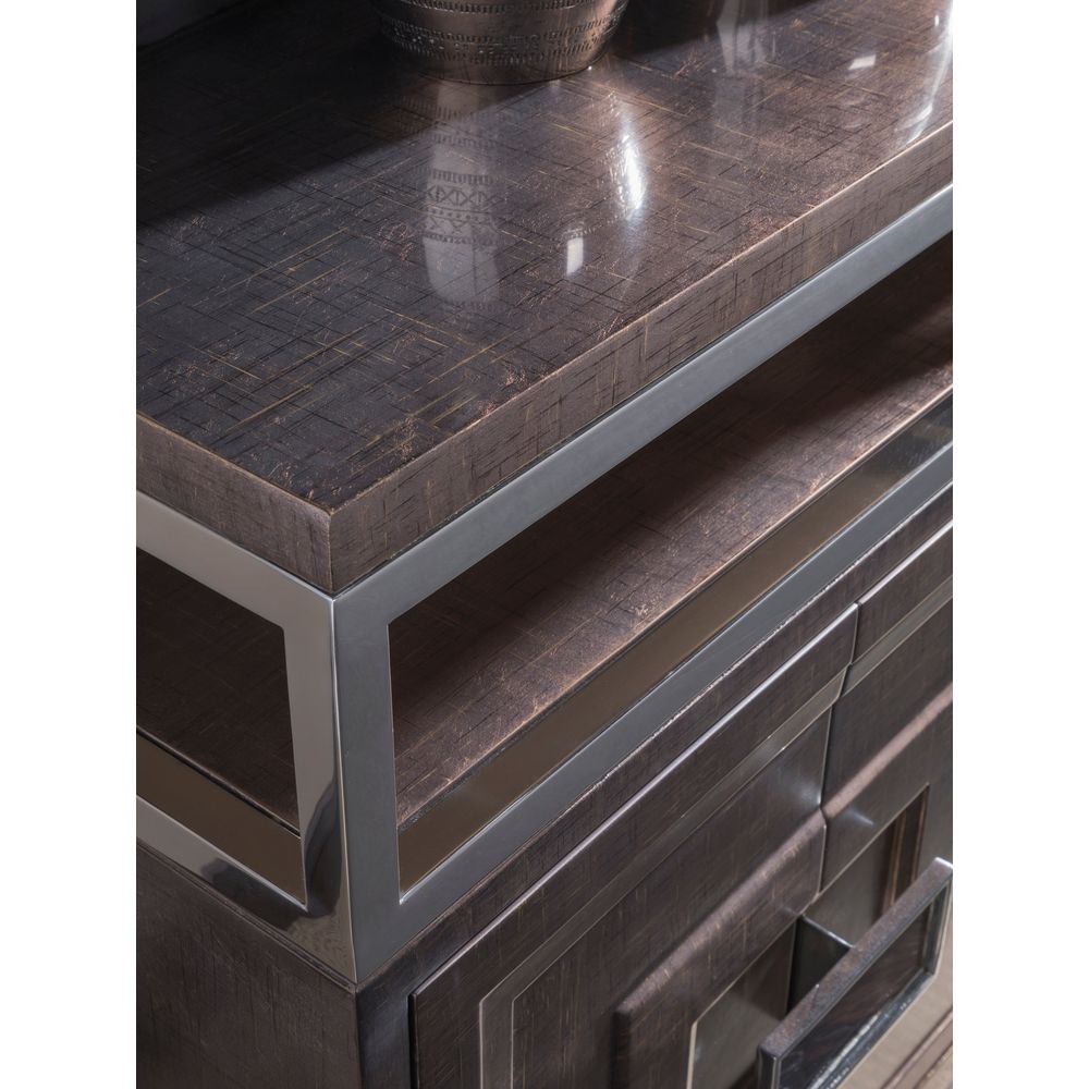 Viscount Media Console - Medium Brown