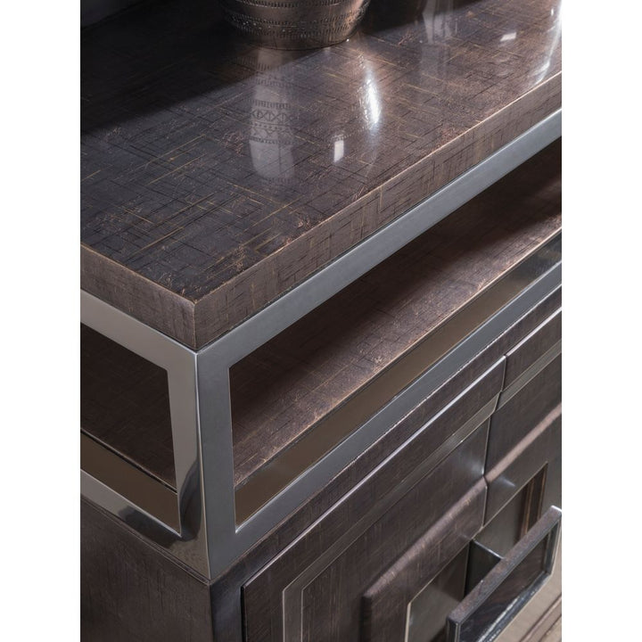 Viscount Media Console - Medium Brown