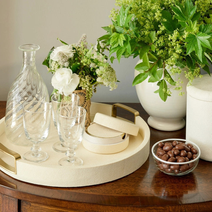 Carina Shagreen Small Round Tray - image 2