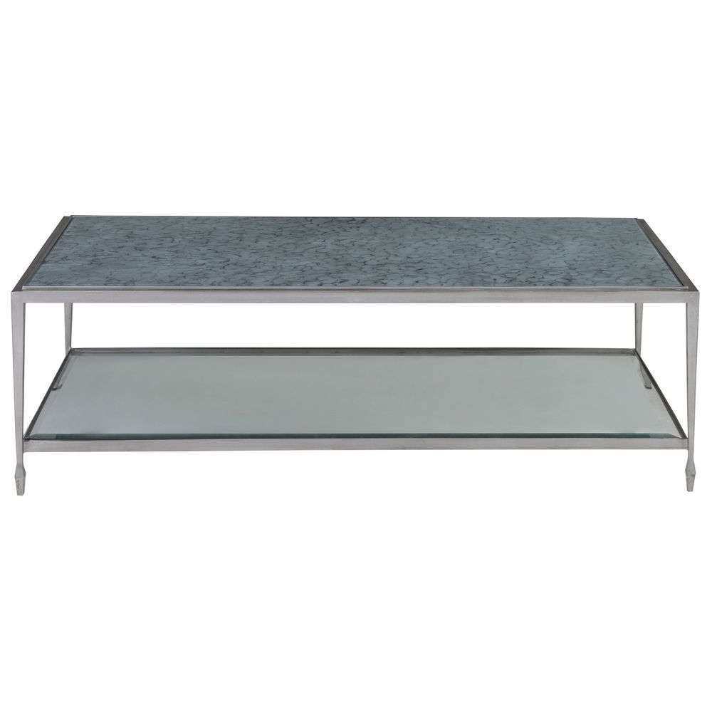 Coffee Tables Sashay Silver Rectangular Cocktail Table - Silver Foil