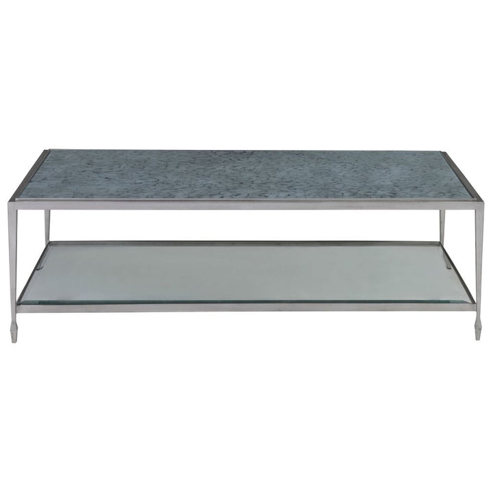 Coffee Tables Sashay Silver Rectangular Cocktail Table - Silver Foil