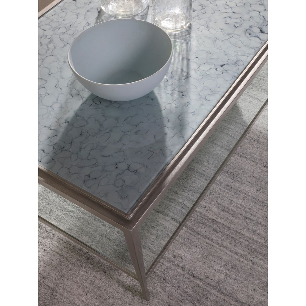 Coffee Tables Sashay Silver Rectangular Cocktail Table - Silver Foil