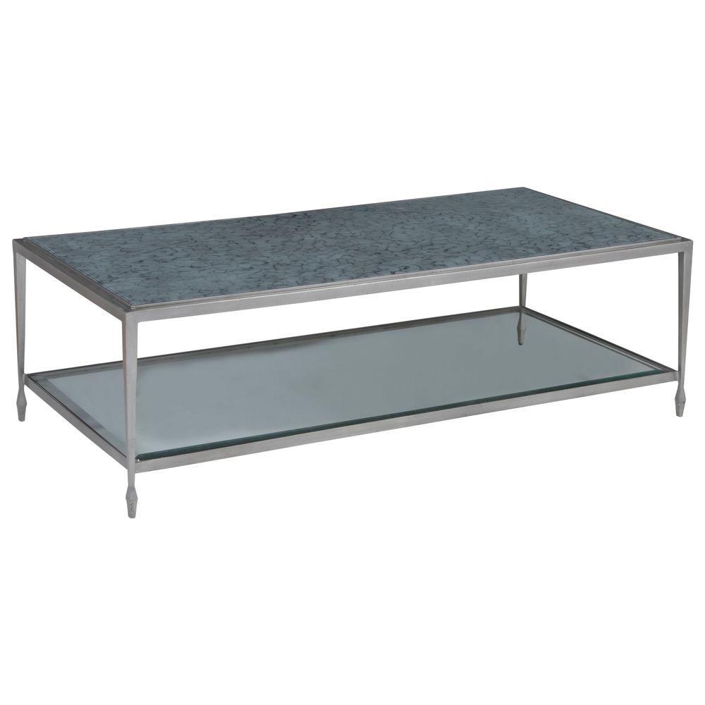 Coffee Tables Sashay Silver Rectangular Cocktail Table - Silver Foil