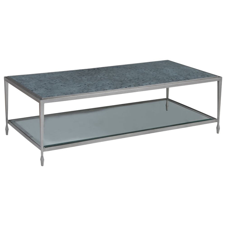 Coffee Tables Sashay Silver Rectangular Cocktail Table - Silver Foil