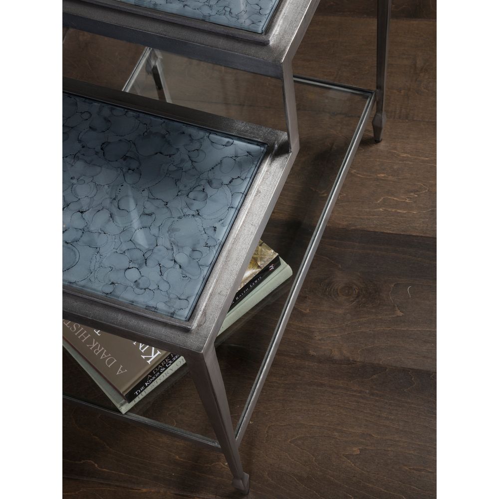 Side Tables Sashay Silver Rectangular End Table - Silver Foil